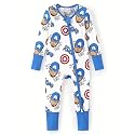 Disney Baby Viscose Made from Bamboo 2-Way Zipper Footie Outfit NB to Inf
