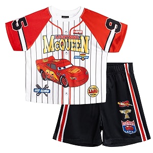Disney Boys 2-Piece Baseball Jersey and Shorts