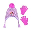 Disney Encanto Kids Beanie Hat and Gloves Set, Pink, One Size