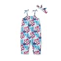 Disney Frozen Elsa Princess Minnie Stitch Marie Girls Romper with Bow Tie Strap and Headband Cute Jumpsuit for Baby &amp; Toddler
