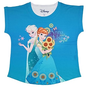 Disney Frozen Girls Solid Regular Fit Shirt