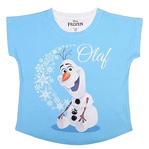 Disney Frozen Girls Solid Regular Fit Shirt