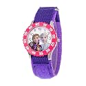 Disney Frozen Kids' Bezel Stainless Steel Time Teacher Analog Nylon Strap Watch