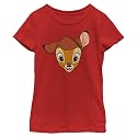 Disney Girl's Bambi Face Portrait T-Shirt