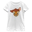 Disney Girl's Bambi Face Portrait T-Shirt
