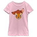 Disney Girl's Bambi Face Portrait T-Shirt