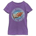 Disney Girl's Lilo &amp; Stitch Pudge Controls the Weather T-Shirt
