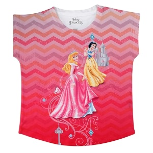 Disney Princess Girls Plain Regular fit Shirt