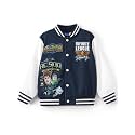 Disney Girl &amp; Boy Varsity Bomber Jacket Fall Sweatshirt Toddler to Big Kid