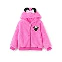 Disney Girl/Boy Fleece Jacket Zipper Sherpa Fuzzy Hoodie Winter Coat 2-13Y