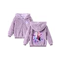 Disney Girl/Boy Fleece Jacket Zipper Sherpa Fuzzy Hoodie Winter Coat 2-13Y