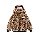 Disney Girl/Boy Fleece Jacket Zipper Sherpa Fuzzy Hoodie Winter Coat 2-13Y