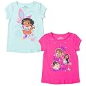 Disney Girls' 2-Pack Short Sleeve T-Shirts Toddler to Big Kid