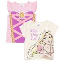Disney Girls' 2-Pack Short Sleeve T-Shirts Toddler to Big Kid