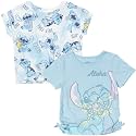 Disney Girls' 2-Pack Short Sleeve T-Shirts Toddler to Big Kid