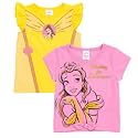 Disney Girls' 2-Pack Short Sleeve T-Shirts Toddler to Big Kid