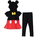 Disney Girls' Cosplay 2-Piece Hooded Tee and Leggings Set for Baby &amp; Kids