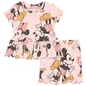 Disney Girls' Ribbed Peplum Tee and Shorts Set for Baby &amp; Kids