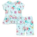 Disney Girls' Ribbed Peplum Tee and Shorts Set for Baby &amp; Kids