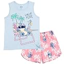 Disney Girls' Sleeveless 2-Piece Tank Top and Shorts Set for Baby &amp; Kids