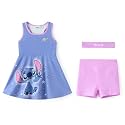 Disney Girls Athletic Dress, Tennis Golf Dress with Headband &amp; Shorts, 2-9Y