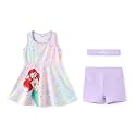 Disney Girls Athletic Dress, Tennis Golf Dress with Headband & Shorts, 2-9Y