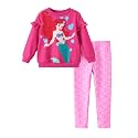 Disney Girls Clothes Long Sleeve Sweatshirt Leggings Outfit 2 Piece Set