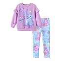 Disney Girls Clothes Long Sleeve Sweatshirt Leggings Outfit 2 Piece Set