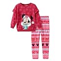 Disney Girls Clothes Long Sleeve Sweatshirt Leggings Outfit 2 Piece Set