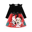 Disney Girls Dress Ruffled Long Sleeve Fall Winter Clothes Baby to Toddler
