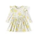 Disney Girls Dress Ruffled Long Sleeve Fall Winter Clothes Baby to Toddler