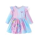 Disney Girls Dress Ruffled Long Sleeve Fall Winter Clothes Baby to Toddler