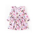 Disney Girls Dress Ruffled Long Sleeve Fall Winter Clothes Baby to Toddler