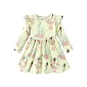 Disney Girls Dress Ruffled Long Sleeve Fall Winter Clothes Baby to Toddler