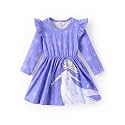 Disney Girls Dress Ruffled Long Sleeve Fall Winter Clothes Baby to Toddler