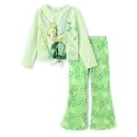 Disney Girls Outfits Long Sleeve Knot Front Shirt Flare Pants 2PC Clothes