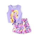 Disney Girls Outfits Long Sleeve Knot Front Shirt Flare Pants 2PC Clothes