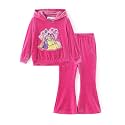 Disney Girls Outfits Long Sleeve Knot Front Shirt Flare Pants 2PC Clothes