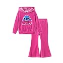Disney Girls Outfits Long Sleeve Knot Front Shirt Flare Pants 2PC Clothes