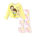 Disney Girls Outfits Long Sleeve Knot Front Shirt Flare Pants 2PC Clothes