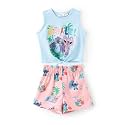 Disney Girls Outfits Long Sleeve Knot Front Shirt Flare Pants 2PC Clothes