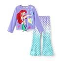 Disney Girls Outfits Long Sleeve Knot Front Shirt Flare Pants 2PC Clothes