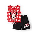 Disney Girls Outfits Long Sleeve Knot Front Shirt Flare Pants 2PC Clothes