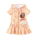 Disney Girls Swim Cover Up Terry Cloth Swimsuit Coverup Zip-Up Wrap Hooded