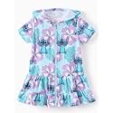Disney Girls Swim Cover Up Terry Cloth Swimsuit Coverup Zip-Up Wrap Hooded
