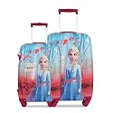 Disney Hard Luggage Trolley Bag | Rapunzel Trolley Bag | Polycarbonate Trolley Bag | Set of 2 | 22 & 18 inch Trolley Bag | Suitcase Bag | Travel Bag | Vacation Bag | 360 Degree 8 Wheels | Pink