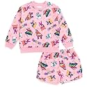 Disney Girls' 2-Piece Sweatshirt and Shorts Set for Baby &amp; Kids
