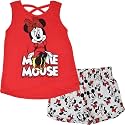 Disney Girls' Sleeveless 2-Piece Tank Top and Shorts Set for Baby &amp; Kids