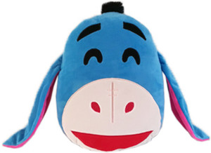 disney laughing eeyore emoji face plush  - 35 cm