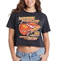 Disney Crop Top for Women - Lightning McQueen, Mickey, Stitch Graphic Shirt